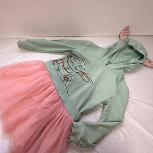 Star Wars Green and Pink Sleeve Casual Dress